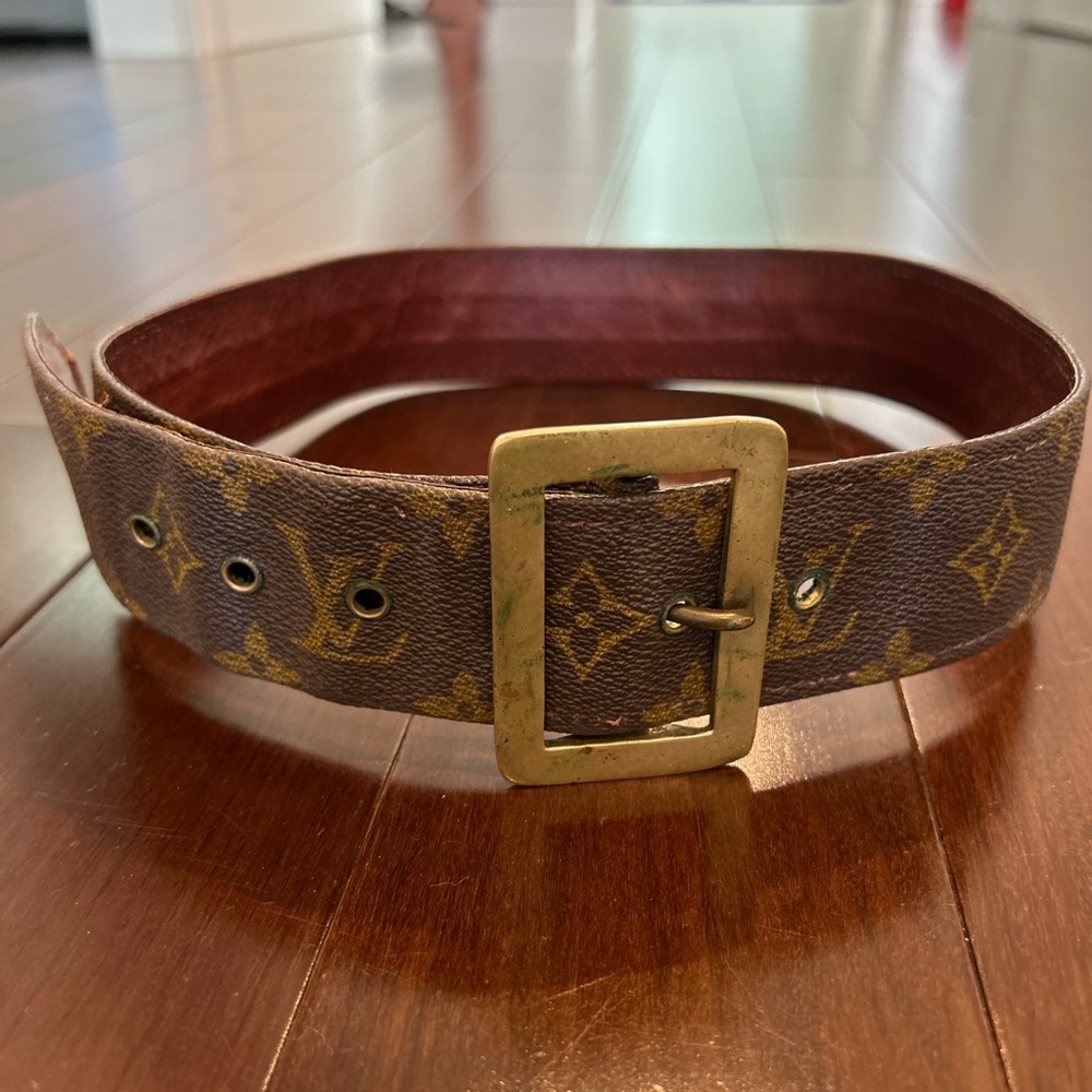 Vintage Vuitton belt